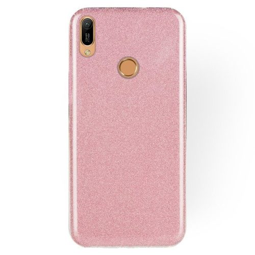 Husa Luxury Glitter pentru Huawei Y6 2019 / Y6 Pro 2019 / Y6 Prime 2019, roz