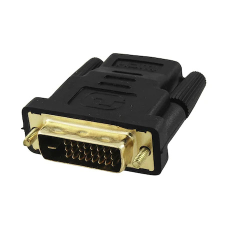Adaptor DVI (24+1) tata la HDMI mama, bidirectional, negru 
