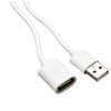 Cablu prelungitor USB 2.0, 3 metri, alb