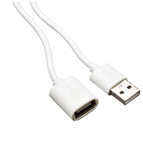 Cablu prelungitor USB 2.0, 3 metri, alb