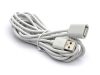 Cablu prelungitor USB 2.0, 3 metri, alb