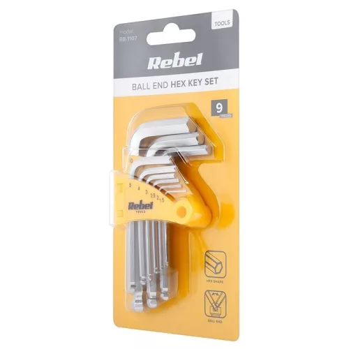 Set 9 chei imbus otel Cr-V REBEL