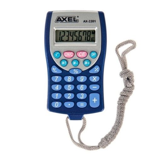 Calculator de buzunar AX-2201, albastru