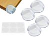 Set 4 aparatori din silicon pentru colturi, transparente