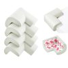 Set 4 coltare din spuma pentru protectie copii, albe