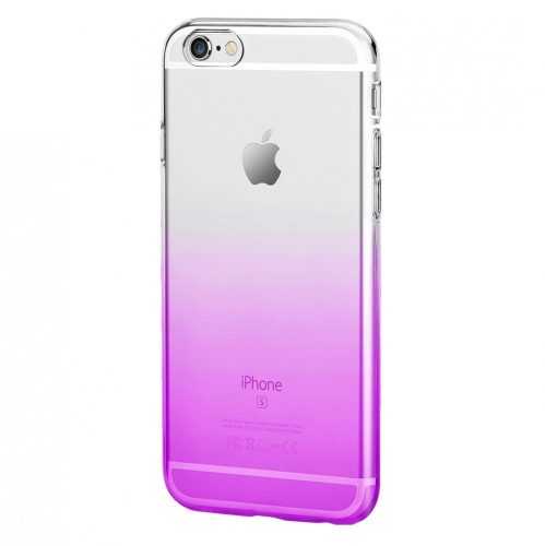 Husa de protectie pentru iPhone 7 Plus / 8 Plus, Gradient TPU ultra-subtire, transparent / violet