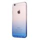 Husa de protectie pentru iPhone 7 Plus / 8 Plus, Gradient TPU ultra-subtire, transparent / albastru