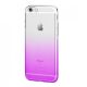 Husa de protectie pentru iPhone 5/5S/SE, Gradient TPU ultra-subtire, transparent / violet