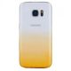 Husa de protectie pentru Samsung Galaxy S6 Edge, Gradient TPU ultra-subtire, transparent / galben