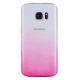 Husa de protectie pentru Samsung Galaxy S7, Gradient TPU ultra-subtire, transparent/roz