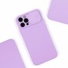 Husa Apple iPhone 12 Pro Max, Slide TPU, silicon moale, flexibil, mov lila