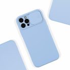 Husa Apple iPhone 13 Pro Max, Slide TPU, silicon moale, flexibil, albastru deschis