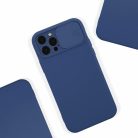 Husa Apple iPhone 13 Pro Max, Slide TPU, silicon moale, flexibil, albastru inchis