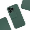 Husa Apple iPhone 13 Pro, Vertical Slide TPU, silicon moale, flexibil, verde