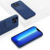 Husa Apple iPhone 13 Pro, Vertical Slide TPU, silicon moale, flexibil, albastra