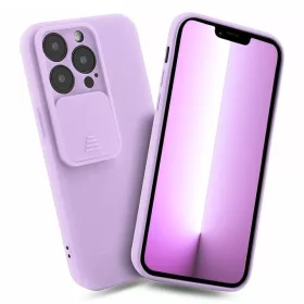   Husa Apple iPhone 13 Pro, Vertical Slide TPU, silicon moale, flexibil, mov lila