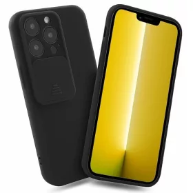   Husa Apple iPhone 13 Pro, Vertical Slide TPU, silicon moale, flexibil, neagra