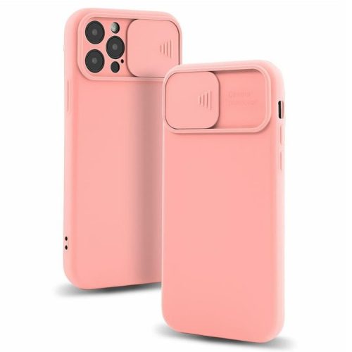 Husa Apple iPhone 13, Slide TPU, silicon moale, flexibil, roz pal