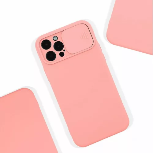 Husa Xiaomi Redmi 10, Slide TPU, silicon moale, flexibil, roz pal