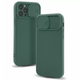   Husa Xiaomi Redmi 10, Slide TPU, silicon moale, flexibil, verde inchis