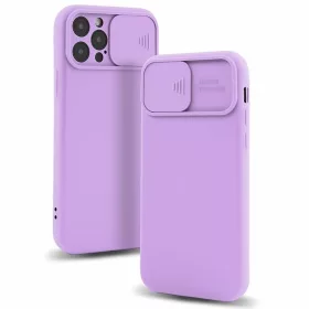   Husa Samsung Galaxy A03s/A02s, Slide TPU, silicon moale, flexibil, mov lila