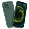 Husa Samsung Galaxy A03s/A02s, Slide TPU, silicon moale, flexibil, verde inchis