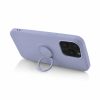 Husa Samsung Galaxy A03s / A02s, Ring Silicone, inel rotativ, catifea in interior, mov lila