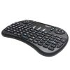 Mini tastatura cu touchpad wireless 2.4G Mini, iluminare 3 culori, neagra