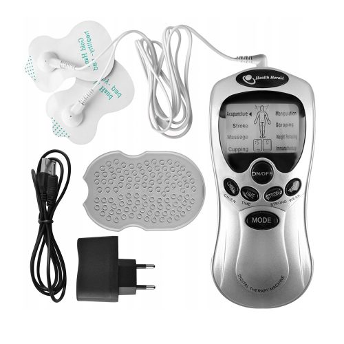 Aparat de masaj prin electrostimulare, 4 electrozi, digital, 8 programe, 15 trepte de viteza