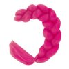 Extensii par sintetic impletit, fibre Crochet Expression, 60 cm, roz siclam