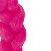 Extensii par sintetic impletit, fibre Crochet Expression, 60 cm, roz siclam
