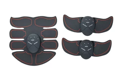Set 3 centuri electrostimulare, 6 moduri, 10 trepte de viteza, negre