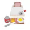 Jucarie din lemn toaster prajitor paine + accesorii, 8 piese