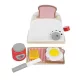 Jucarie din lemn toaster prajitor paine + accesorii, 8 piese