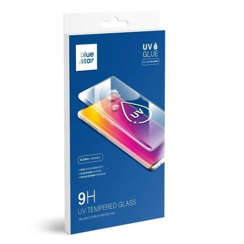 Folie de sticla Samsung Galaxy Note 10+ (Plus), UV Glass Bluestar, lipire cu adeziv, lampa UV inclusa