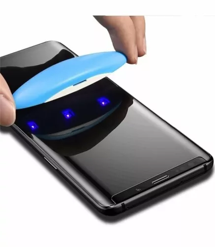 Folie de sticla Samsung Galaxy S20 Ultra, UV Glass Bluestar, lipire cu adeziv, lampa UV inclusa