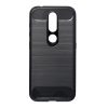 Husa de protectie Carbon Stripe pentru Nokia 6.2 / 7.2, silicon moale, negru