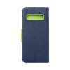 Husa tip carte Fancy Case pentru Samsung Galaxy A42 5G, inchidere magnetica, albastru/verde
