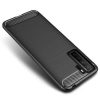 Husa de protectie Carbon Stripe pentru Huawei P40 Lite 5G, neagra