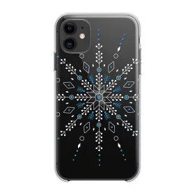   Husa de protectie de Craciun pentru Samsung Galaxy A41, Snowflake, transparenta