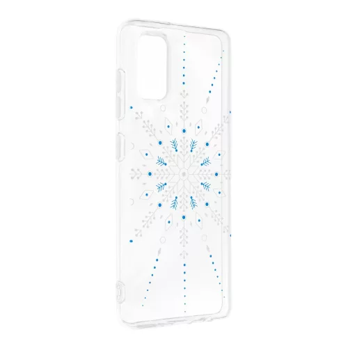 Husa de protectie de Craciun pentru Samsung Galaxy A41, Snowflake, transparenta