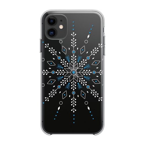 Husa de protectie de Craciun pentru Apple iPhone 7/8/SE 2020, Snowflake, transparenta