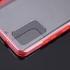 Husa protectie Samsung Galaxy S21 (fata + spate) Fully PC & PET 360°, transparenta cu margini rosii