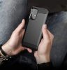 Husa Samsung Galaxy A52 4G/5G, Carbon Stripe, neagra