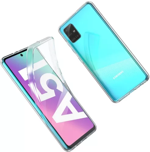 Husa protectie Samsung Galaxy A52 (fata + spate) Fully PC & PET 360°, transparenta