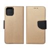 Husa tip carte Fancy Case pentru Samsung Galaxy A42 5G, inchidere magnetica, auriu/negru