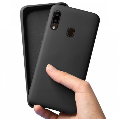 Husa Liquid Silicone Case pentru Xiaomi Redmi Note 10/10S, interior microfibra, neagra