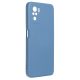 Husa Liquid Silicone Case pentru Xiaomi Redmi Note 10/10S, interior microfibra, albastra