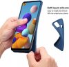 Husa Liquid Silicone Case pentru Xiaomi Redmi Note 10/10S, interior microfibra, albastra