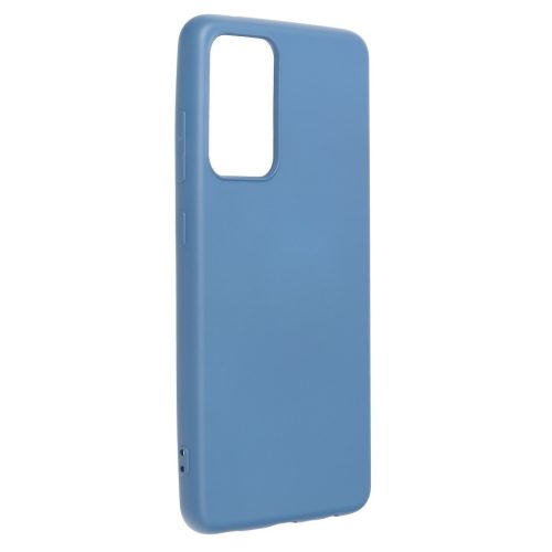 Husa Liquid Silicone Case pentru Samsung Galaxy A52, interior microfibra, albastra